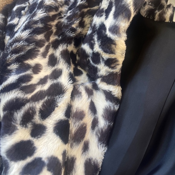 VTG Charles Gray London Jacket Black/White MOB WIFE LG Made in England PERFECT - Picture 4 of 6